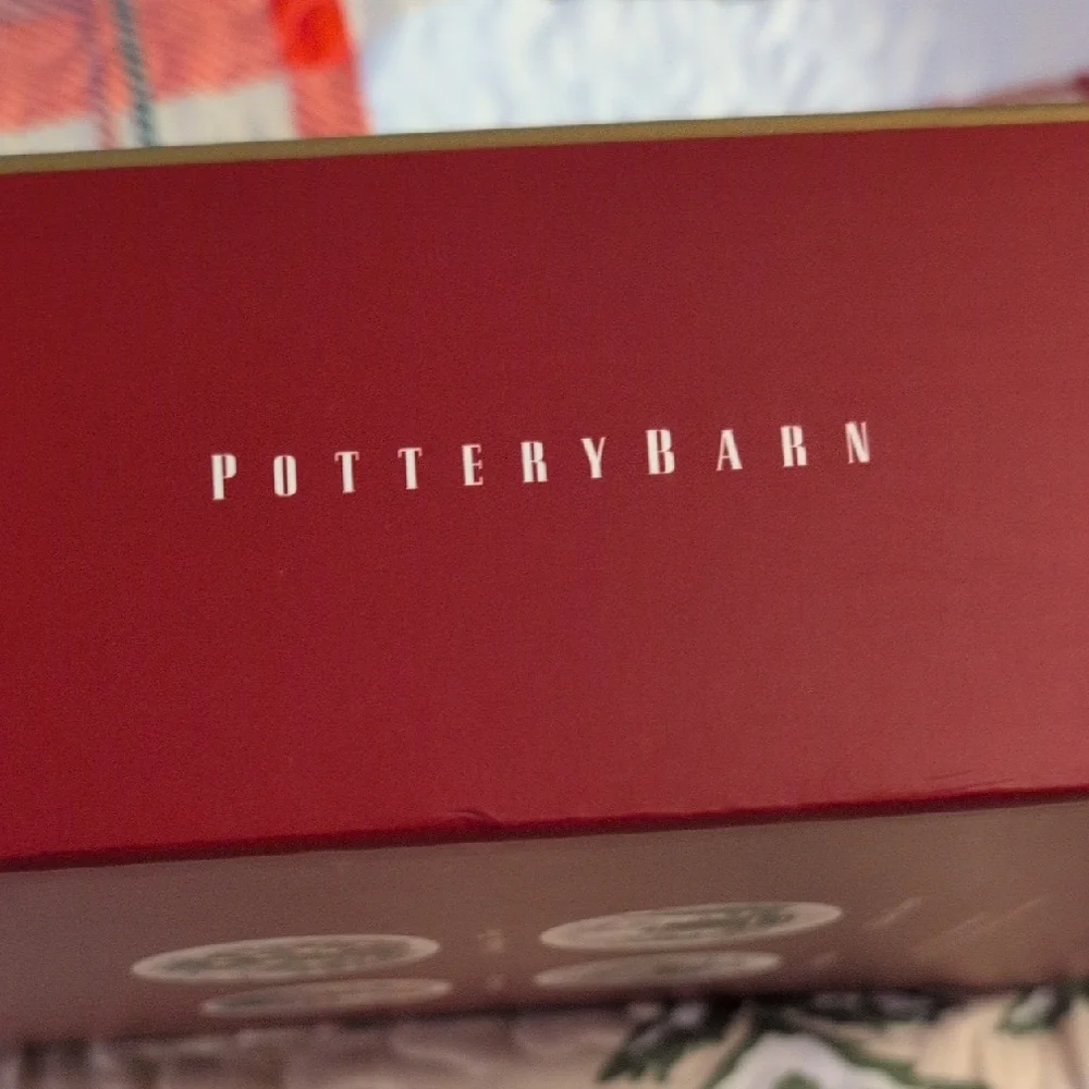 Pottery Barn Festive Santa and Train Plate Set - Picture 3 of 4